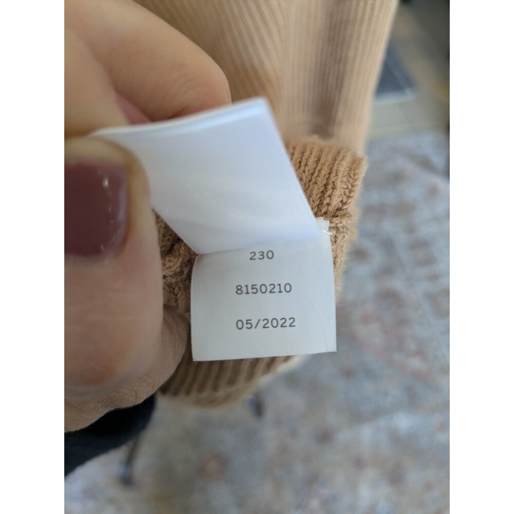 1.State V-Neck Long puff Sleeve Sweater Tan  L - Picture 4 of 7
